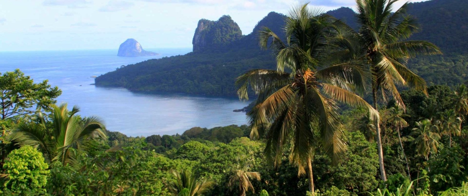 Randonnée et 4x4 sur l'île de Sao Tomé: Roça Bombaim, forêts primaires et secondaires, Roça Agua Izé, Boca do Inferno