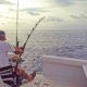 Pêche sportive en bateau dans les eaux de Principe, espadon bleu, pèlerin, barracuda, wahoo et daurades